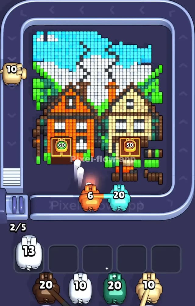 Pixel Flow Level 808 Solution 1