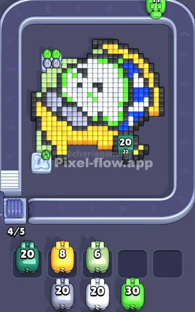 Pixel Flow Level 143 Solution 1