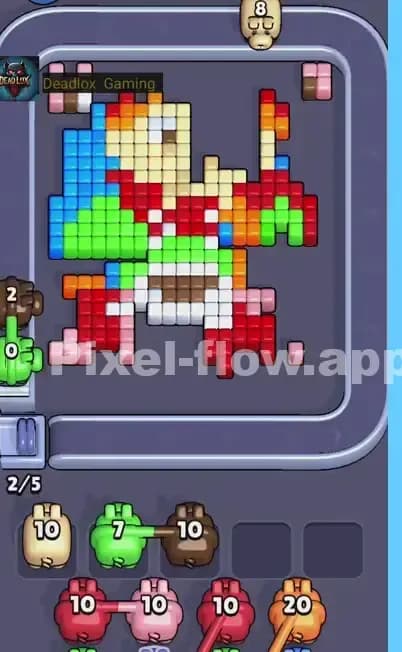 Pixel Flow Level 466 Solution 2