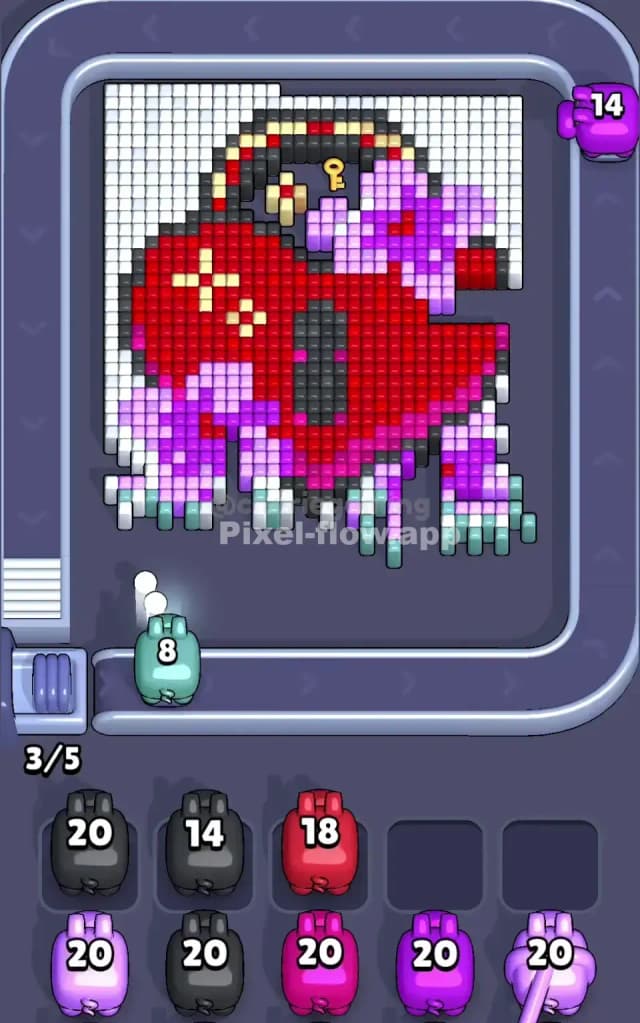 Pixel Flow Level 449 Solution 1