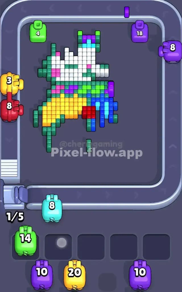 Pixel Flow Level 84 Solution 2