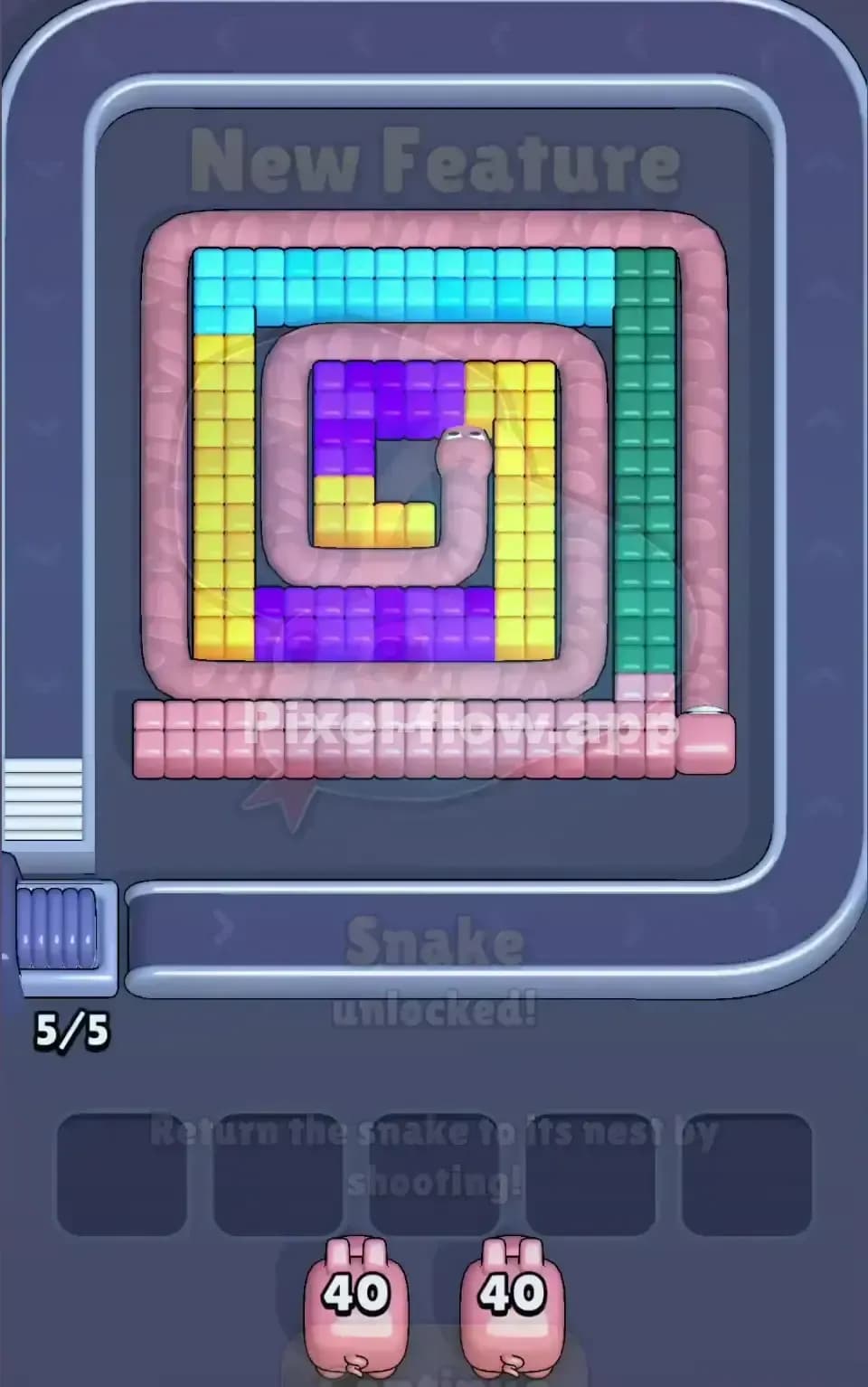 Pixel Flow Level 100 Screenshot