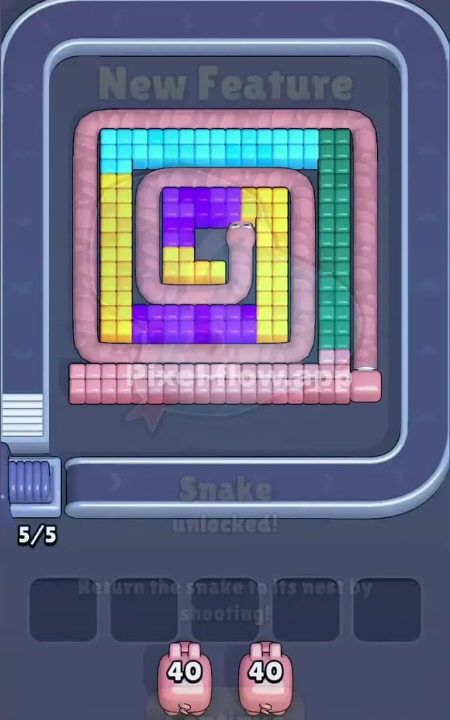 Pixel Flow Level 100 Gameplay