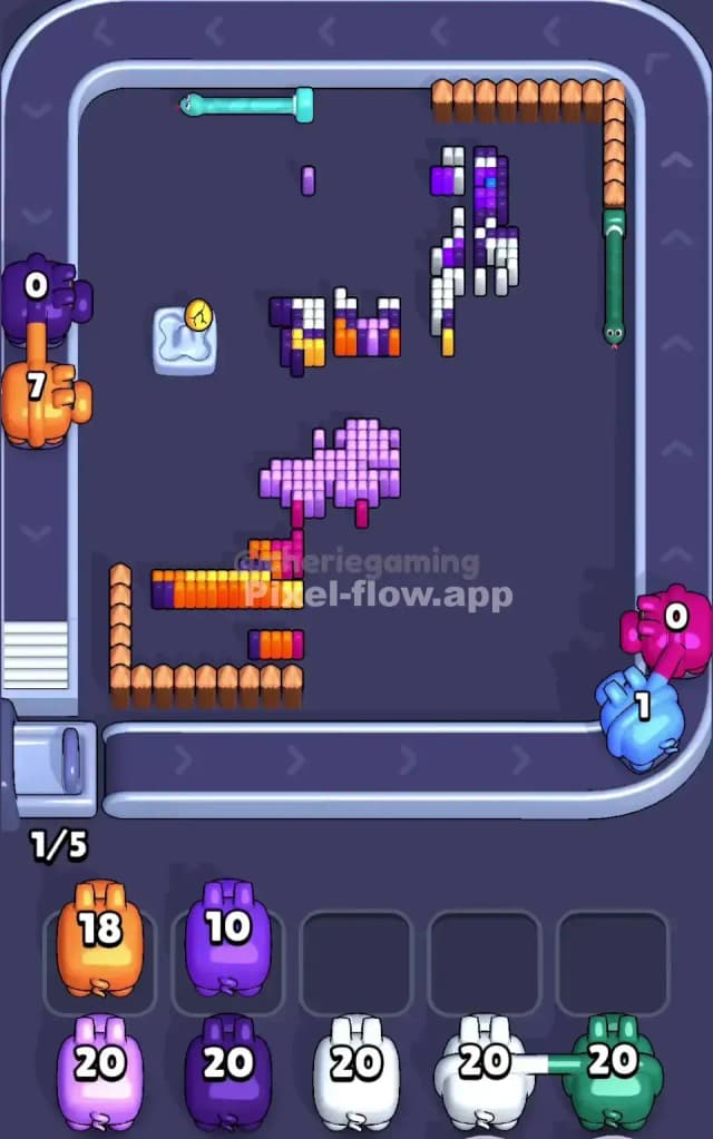 Pixel Flow Level 789 Solution 3