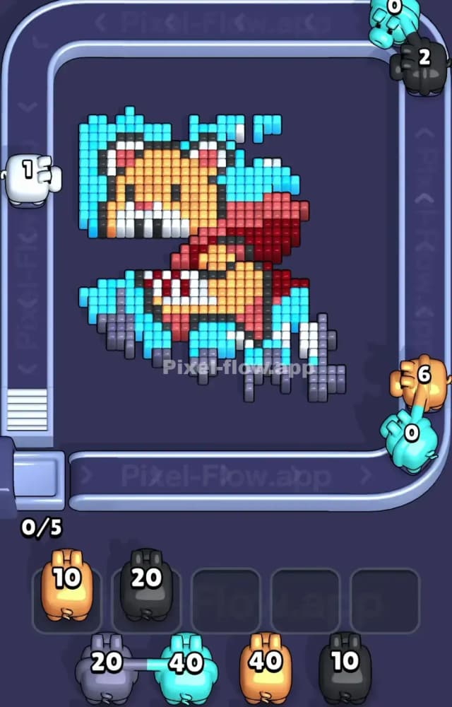 Pixel Flow Level 1280 Solution 2