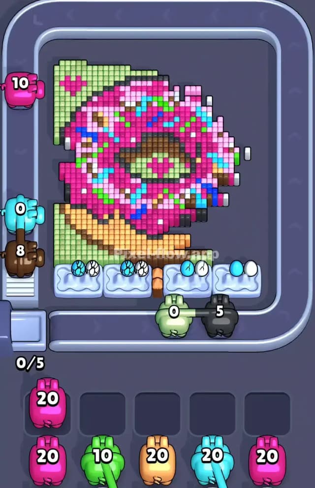 Pixel Flow Donut Level Solution 1