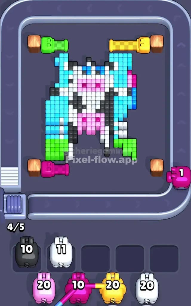 Pixel Flow Level 748 Solution 2