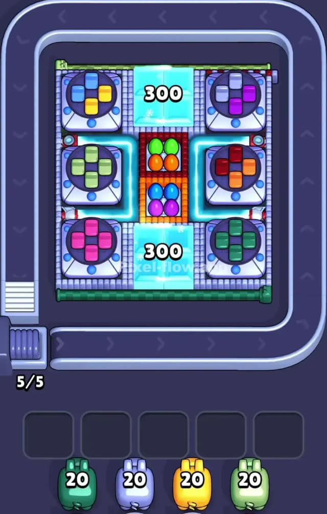 Pixel Flow Level 845 Gameplay