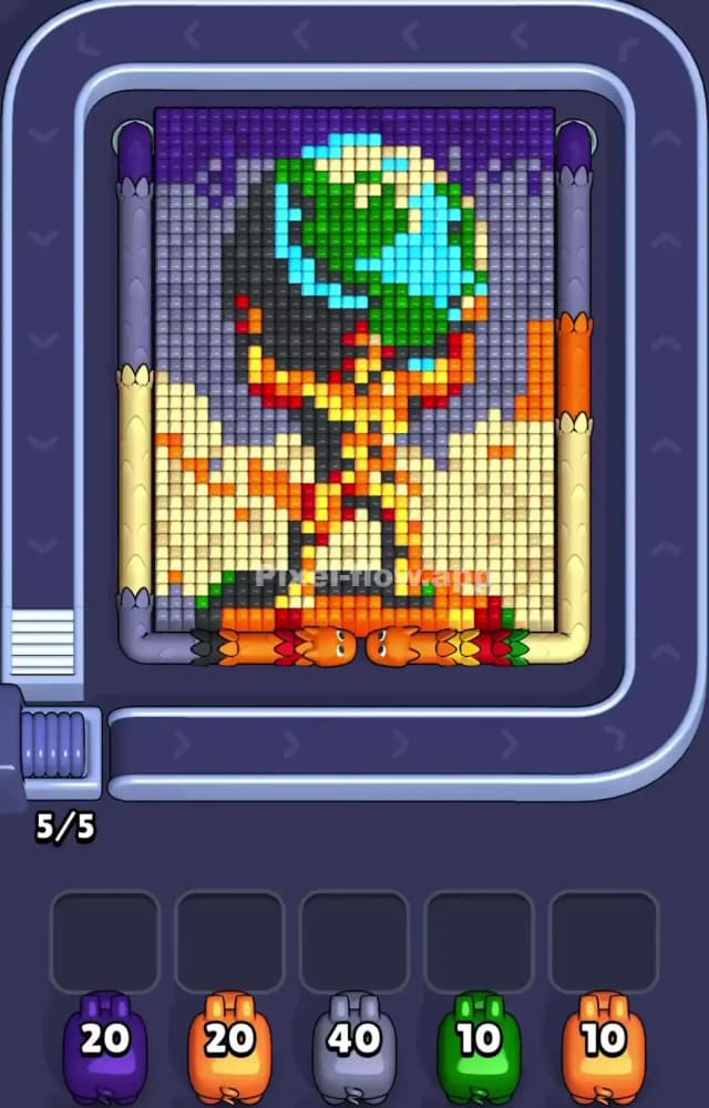 Pixel Flow Level 1295 Gameplay