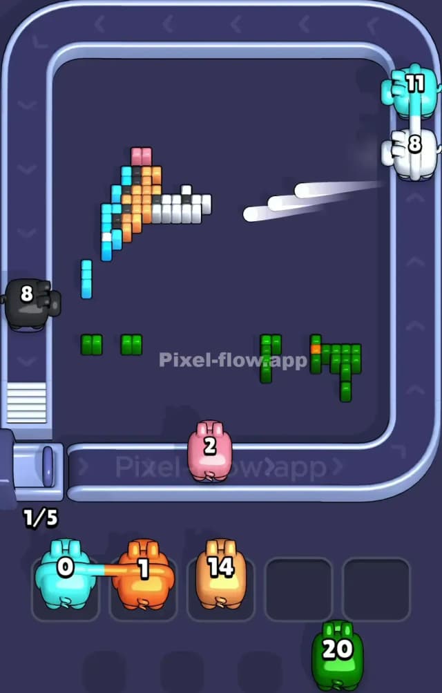 Pixel Flow Level 964 Solution 3