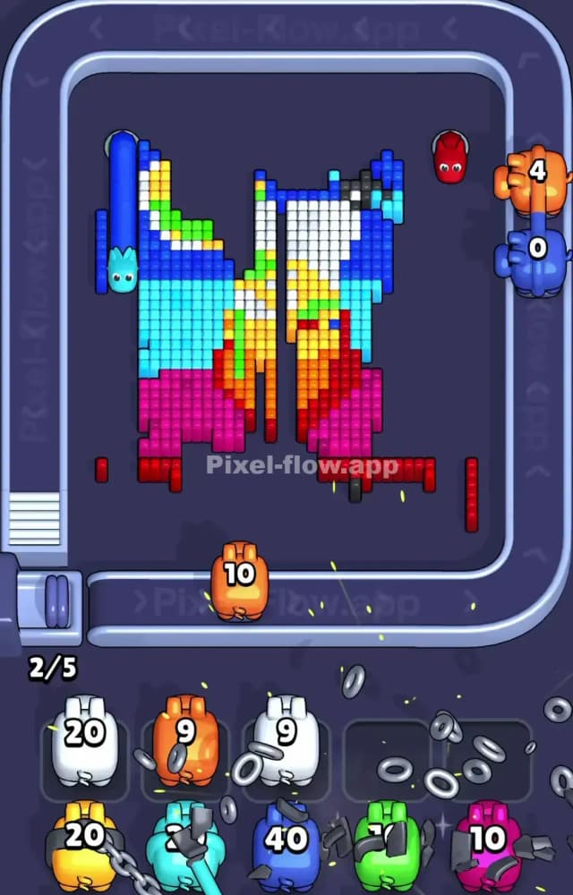 Pixel Flow Level 1294 Solution 2