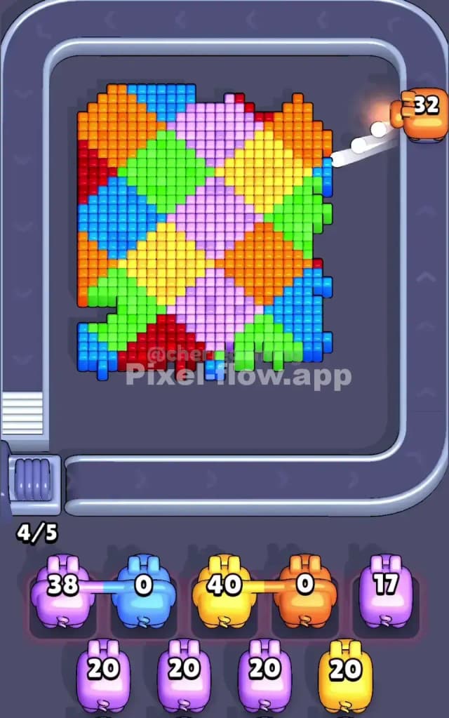 Pixel Flow Level 59 Solution 1