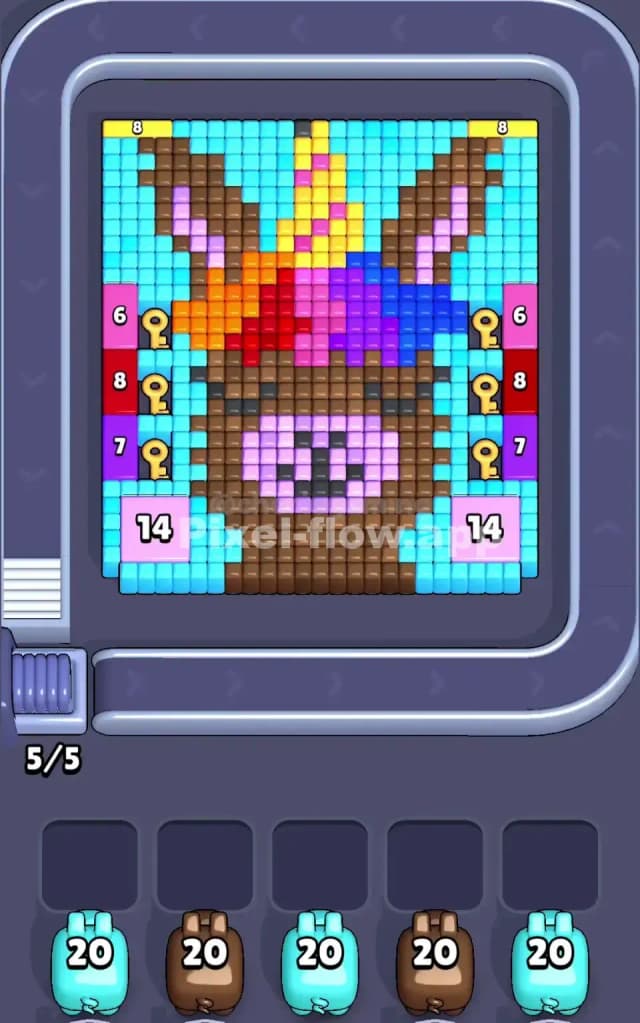 Pixel Flow Level 44 Gameplay