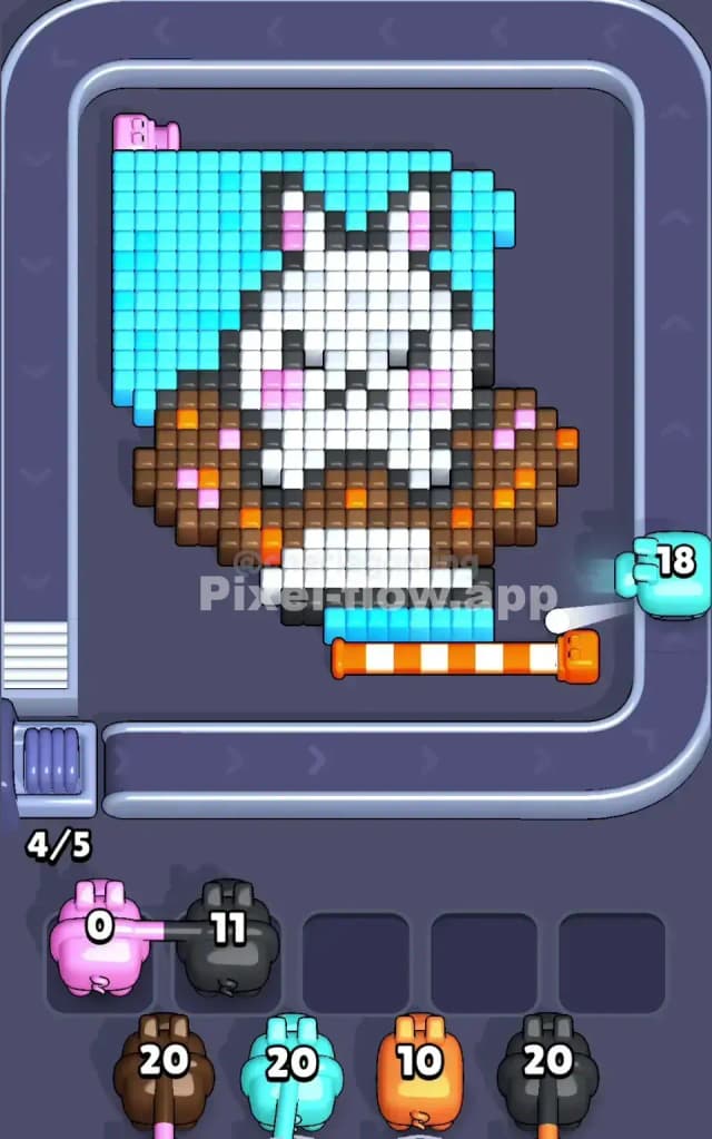 Pixel Flow Level 146 Solution 1