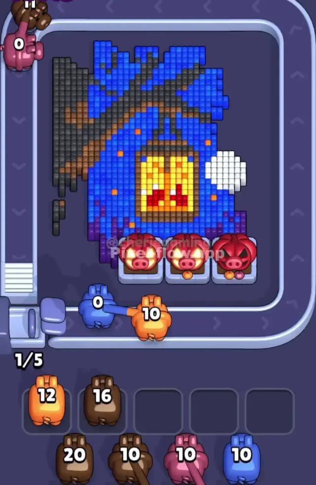 Pixel Flow Level 1710 Solution 1