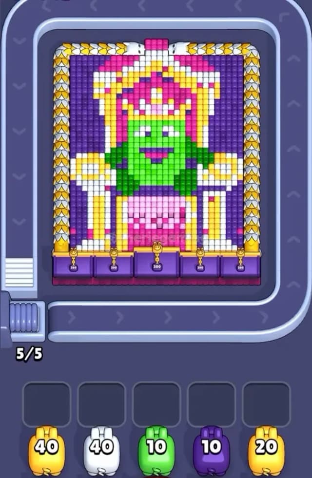 Pixel Flow Level 1729 Gameplay