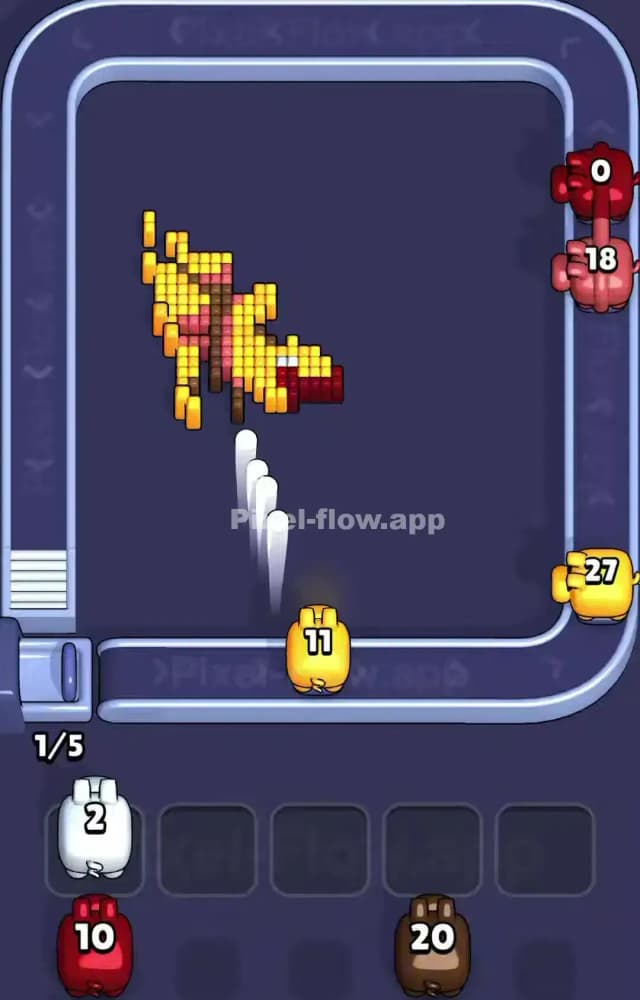 Pixel Flow Level 1127 Solution 3