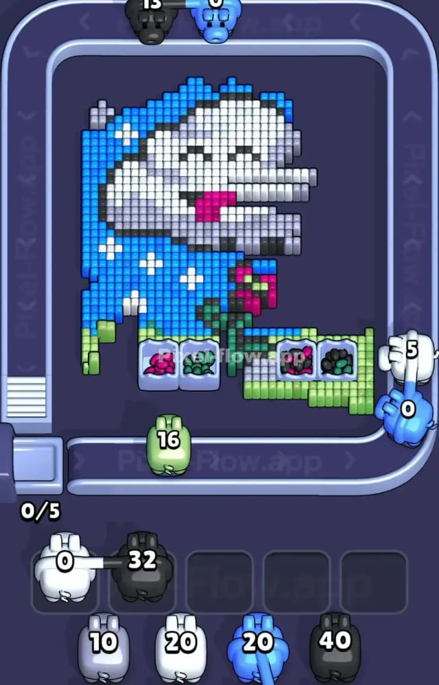 Pixel Flow Level 1333 Solution 2