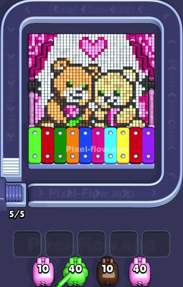 Pixel Flow Level 1597 Gameplay