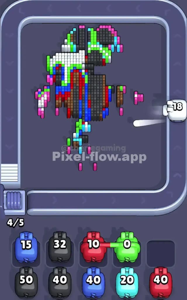 Pixel Flow Level 186 Solution 2