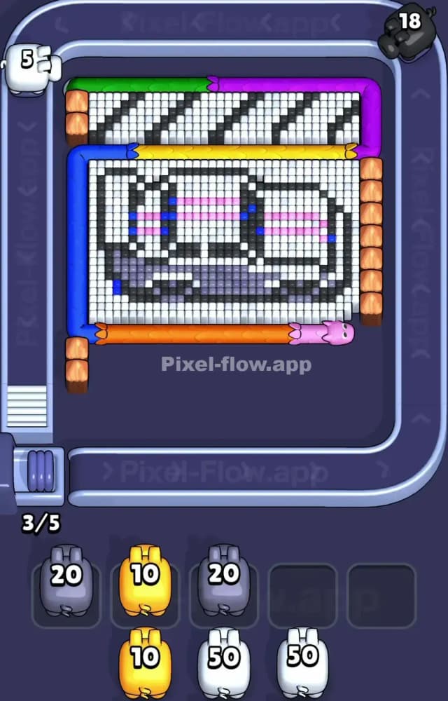 Pixel Flow Level 1102 Solution 1
