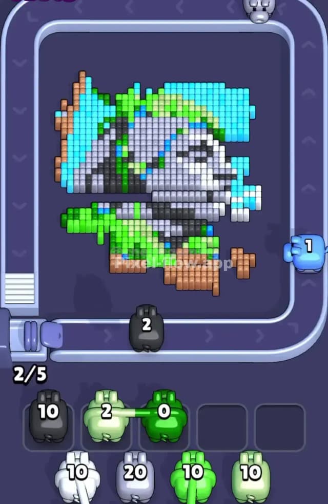 Pixel Flow Level 1723 Solution 2