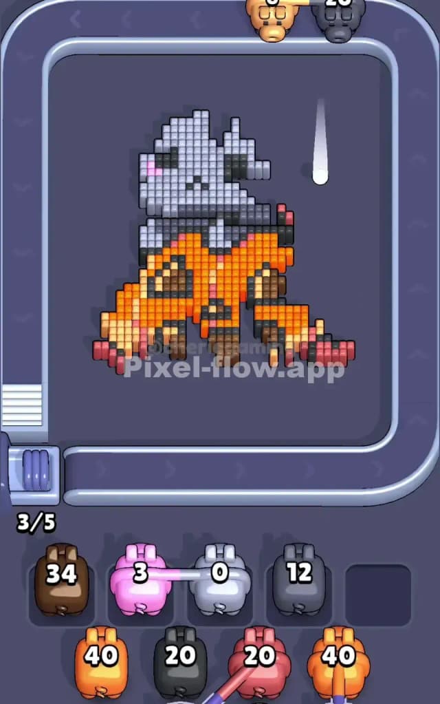 Pixel Flow Level 195 Solution 2