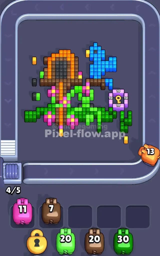 Pixel Flow Level 80 Solution 1