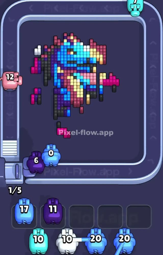 Pixel Flow Level 1293 Solution 2