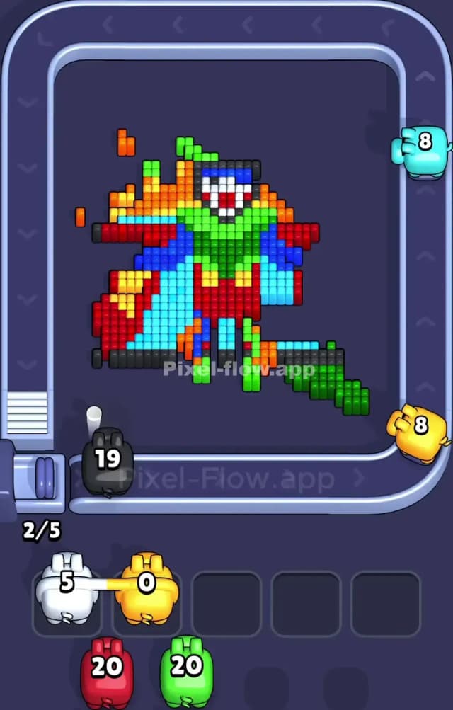 Pixel Flow Level 962 Solution 2