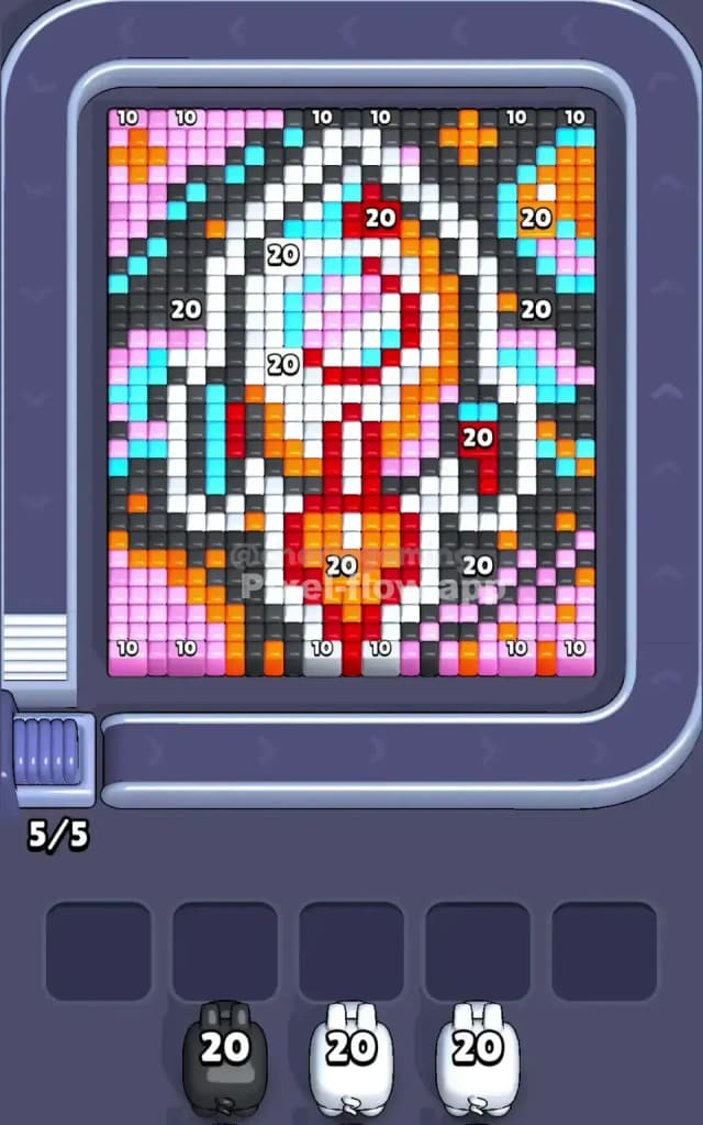 Pixel Flow Level 627 Gameplay