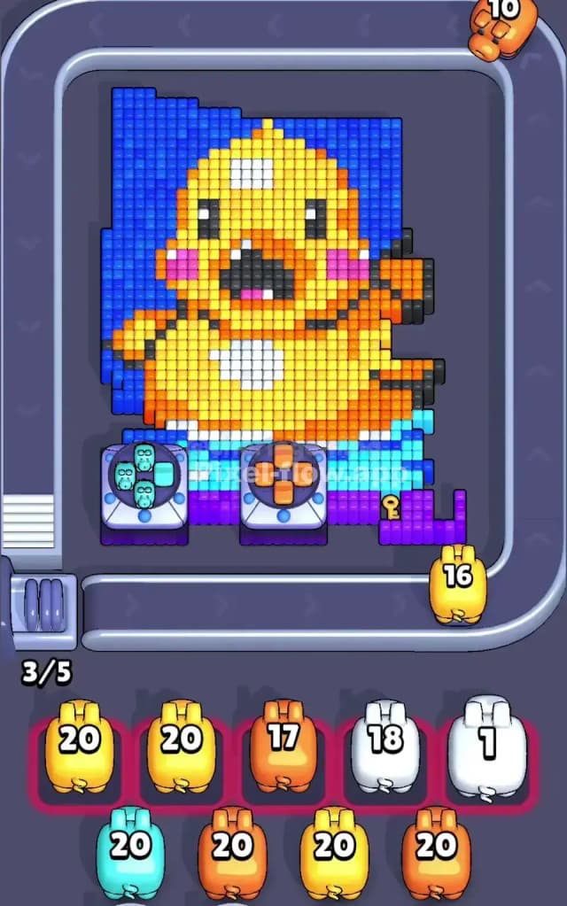 Pixel Flow Level 615 Solution 1