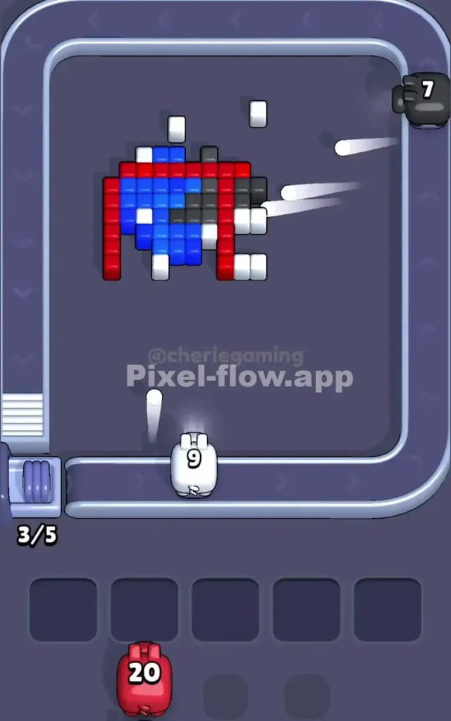 Pixel Flow Level 201 Solution 3