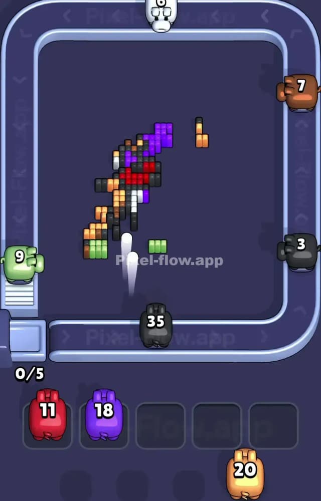 Pixel Flow Level 1361 Solution 3