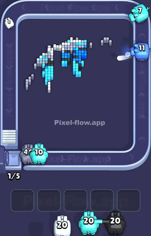 Pixel Flow Level 1574 Solution 3