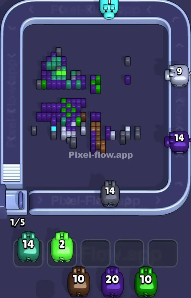 Pixel Flow Level 1304 Solution 3