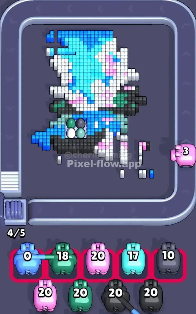 Pixel Flow Level 621 Solution 2