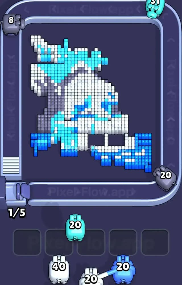 Pixel Flow Level 1221 Solution 1