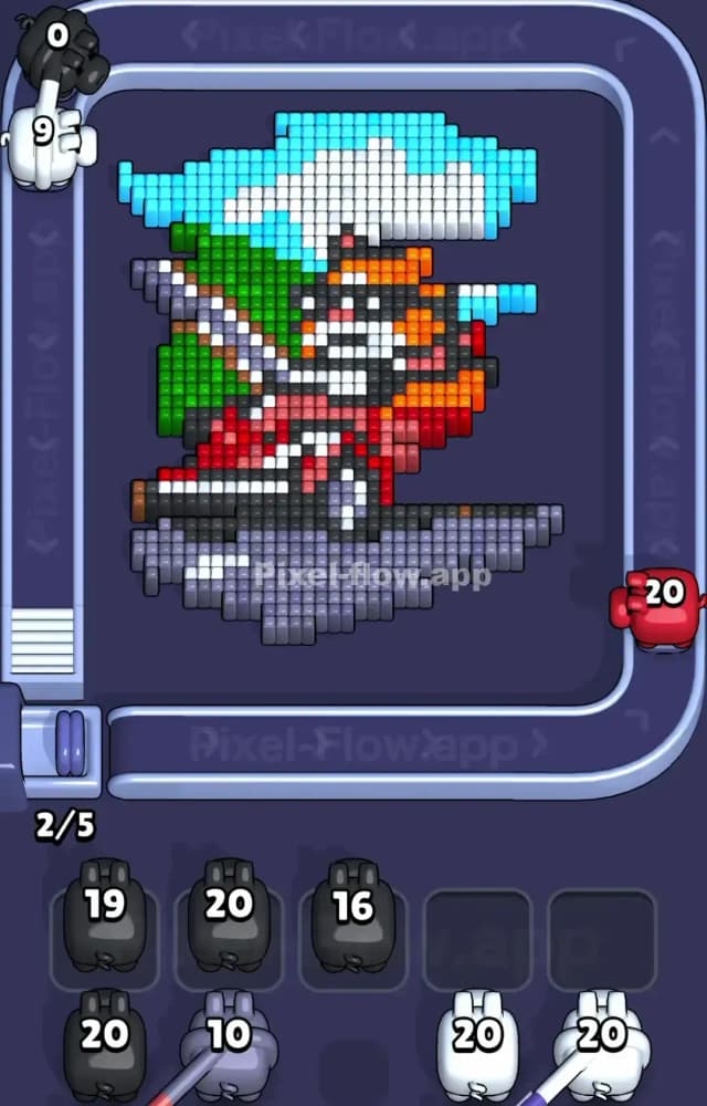 Pixel Flow Level 1365 Solution 1
