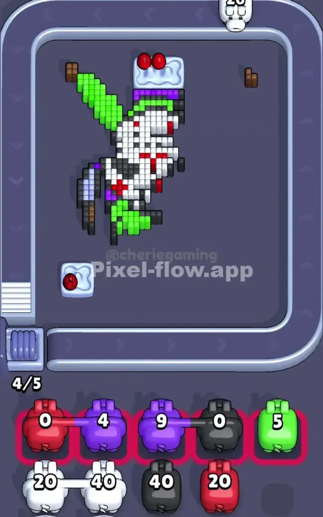 Pixel Flow Level 142 Solution 2