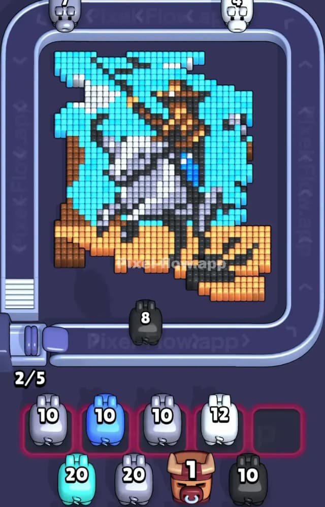 Pixel Flow Level 1456 Solution 1