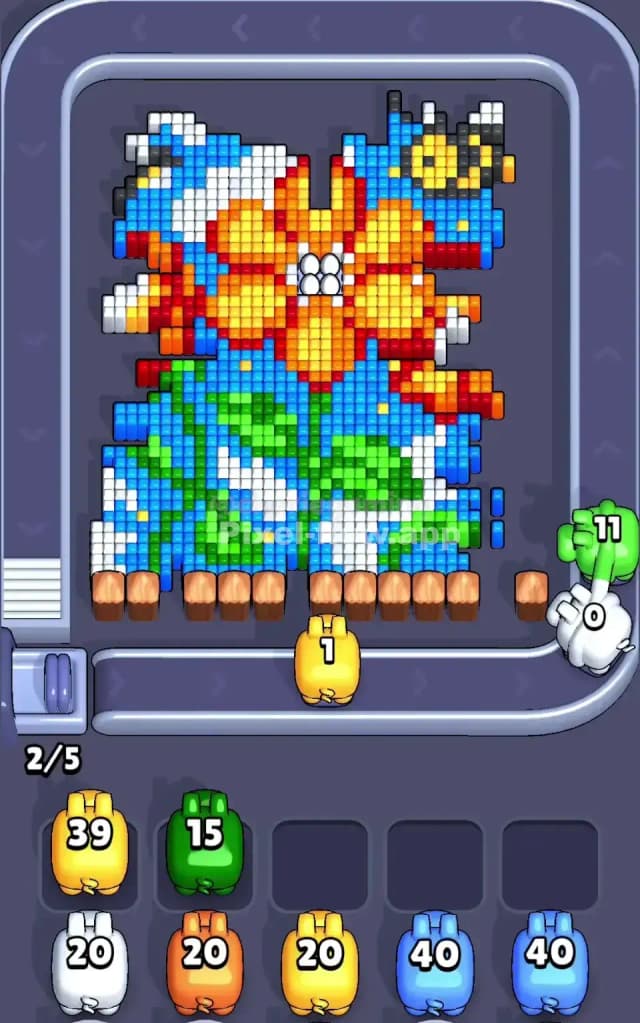 Pixel Flow Level 651 Solution 1