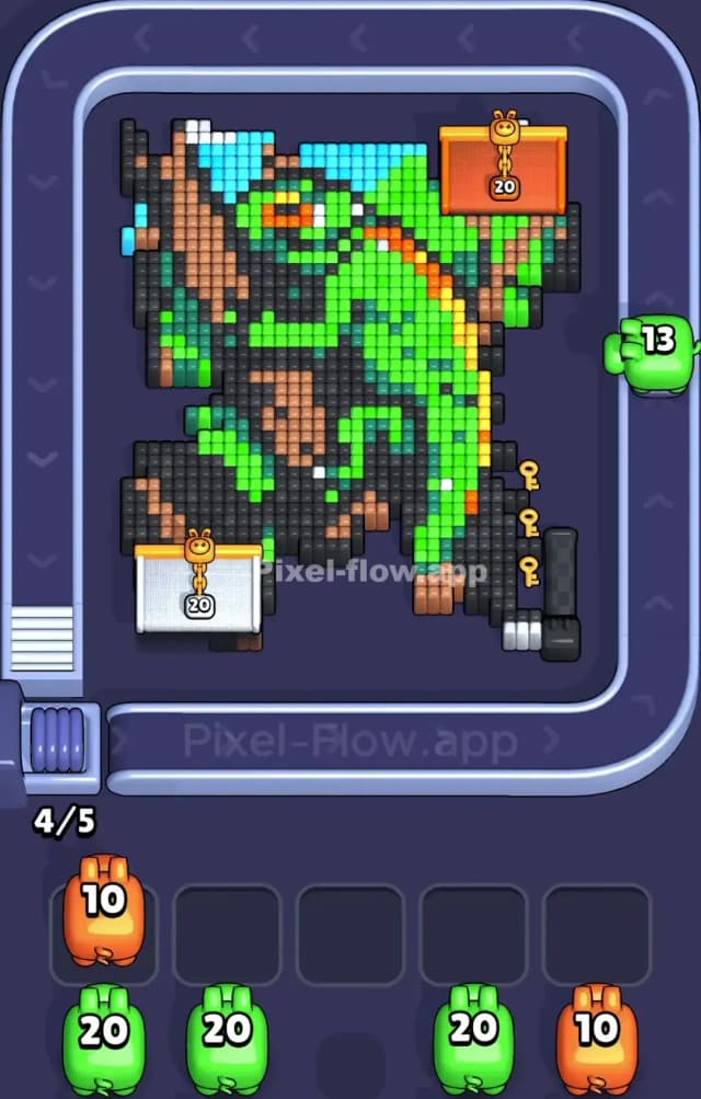 Pixel Flow Level 925 Solution 1