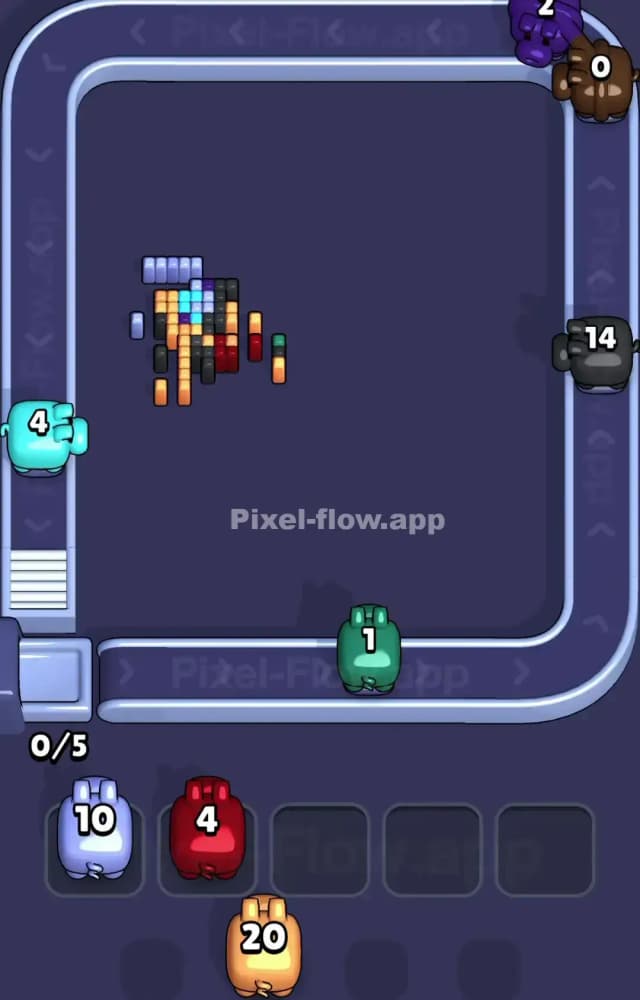 Pixel Flow Level 1600 Solution 3