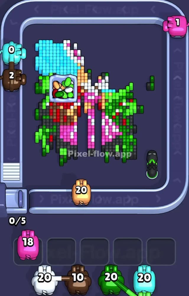 Pixel Flow Level 1388 Solution 2