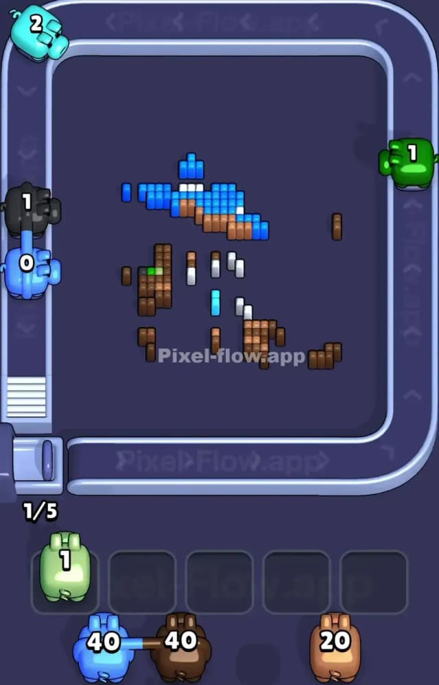 Pixel Flow Level 1585 Solution 3