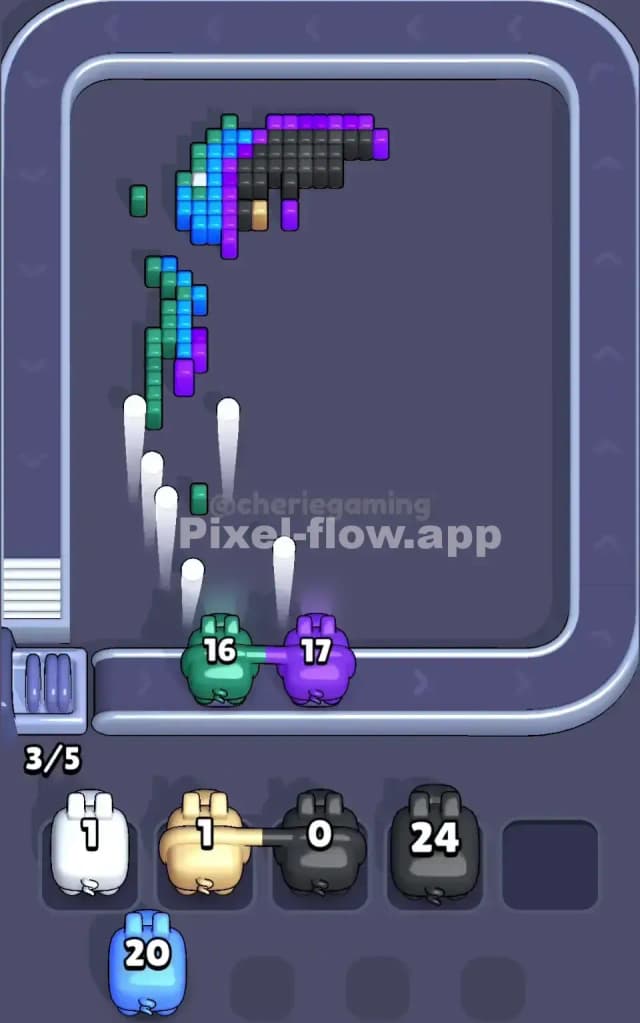 Pixel Flow Level 176 Solution 3