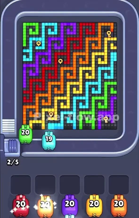 Pixel Flow Level 527 Screenshot
