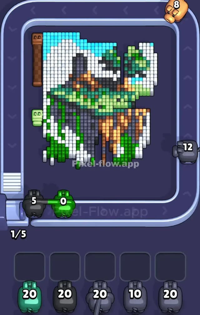 Pixel Flow Level 815 Solution 1