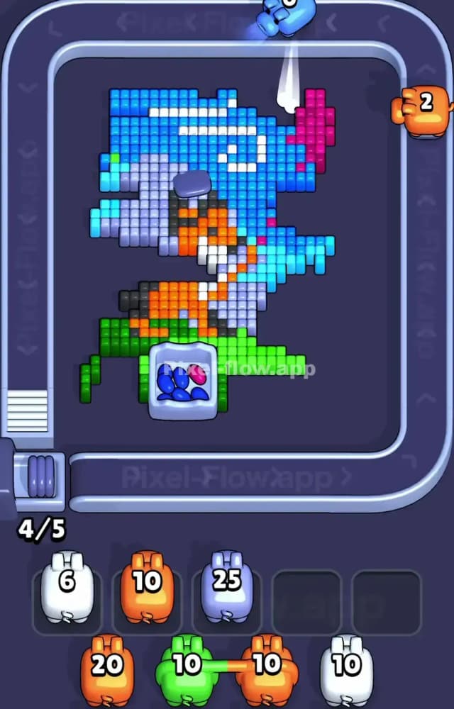 Pixel Flow Level 1232 Solution 2